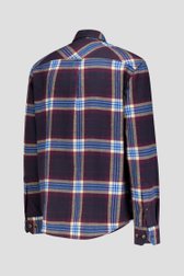 Productfoto 2 van Bordeaux hemd met geruit patroon - Regular fit door Ravøtt voor Heren