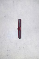 Achterkant van Bordeaux lederen kaarthouder - Miniwallet original door Secri voor Heren