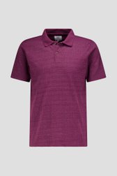 Productfoto 1 van Bordeaux polo met korte mouwen door Casual Five voor Heren