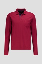 Productfoto 1 van Bordeaux polo met lange mouwen door Dansaert Blue voor Heren