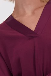 Detail van Bordeaux T-shirt met lange mouwen door D'Auvry voor Dames
