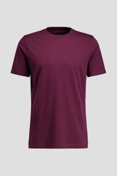 Productfoto 1 van Bordeaux T-shirt met ronde hals door Liberty Island voor Heren