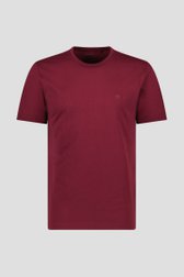 Bordeaux T-shirt met ronde hals van Ravøtt voor Heren
