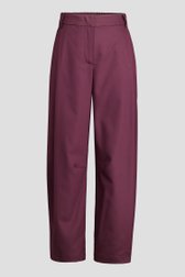 Productfoto 1 van Bordeauxbruine broek met elastische taille door Louise voor Dames