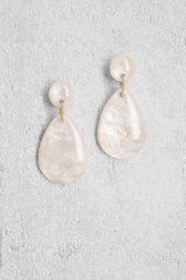 Boucles d'oreilles goutte écru de Liberty Island pour Femmes