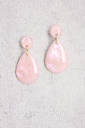 Boucles d'oreilles goutte rose clair de Liberty Island pour Femmes