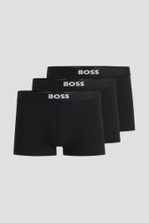 Le devant de Boxers noirs – Lot de 3 de Hugo Boss pour Hommes