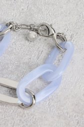 Bracelet à maillons bleu clair de Liberty Island pour Femmes