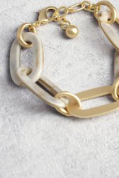 Bracelet à maillons brun-écru de Liberty Island pour Femmes
