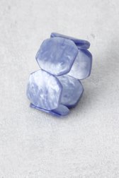 Photo produit 1 de Bracelet élastique à effet marbre bleu de Liberty Island pour Femmes