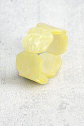 Photo produit 1 de Bracelet élastique à effet marbre jaune de Liberty Island pour Femmes