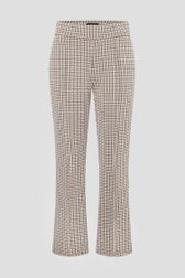 Broek met pied-de-poule motief van More & More voor Dames