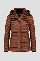 Bronzen gewatteerde puffer jacket van Barbara Lebek voor Dames