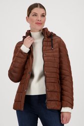 Bronzen gewatteerde puffer jacket van Barbara Lebek voor Dames
