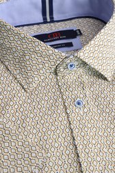 Productfoto 1 van Bruin-beige hemd met print - Comfort fit door Dansaert Blue voor Heren
