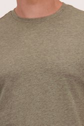 Detail van Bruin-beige T-shirt door Casual Five voor Heren