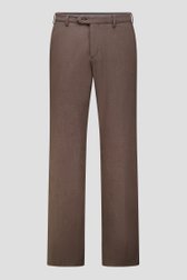 Productfoto 1 van Bruin gemêleerde chino - Vancouver - Regular fit door Brassville voor Heren
