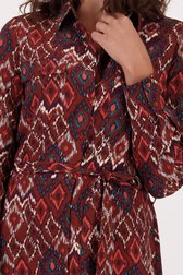 Bruin kleedje met geruite print  van Liberty Loving nature voor Dames