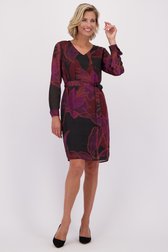 Voorkant van Bruin kleedje met print door Claude Arielle voor Dames