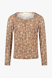 Bruin T-shirt met bloemenprint van Diane Laury voor Dames