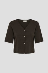 Productfoto 1 van Bruin truitje met zilveren knopen door JDY voor Dames