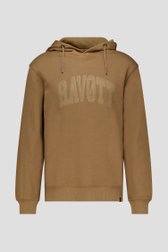 Bruinbeige hoodie van Ravøtt voor Heren