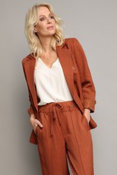 Extra foto 5 van Bruine blazer met broderie door AC by Annelien Coorevits voor Dames