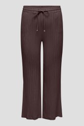 Productfoto 1 van Bruine broek met elastische tailleband door ONLY Carmakoma voor Dames