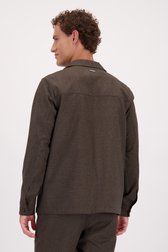 Achterkant van Bruine casual vest door Upper East voor Heren