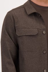 Detail van Bruine casual vest door Upper East voor Heren