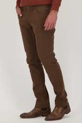 Bruine chino - Jackson - Regular fit van Brassville voor Heren