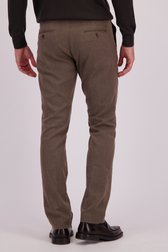 Achterkant van Bruine chino door Upper East voor Heren