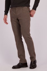 Voorkant van Bruine chino door Upper East voor Heren