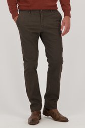 Bruine chino - Vancouver - Regular fit van Brassville voor Heren