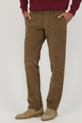 Bruine corduroy broek - Louisiana - Regular fit van Brassville voor Heren