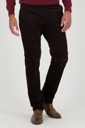 Bruine corduroy broek - Louisiana - Regular fit van Brassville voor Heren