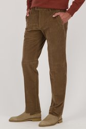 Bruine corduroy broek - Vancouver - Regular fit van Brassville voor Heren