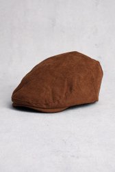 Voorkant van Bruine flat cap door Liberty Island voor Heren