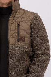 Detail van Bruine jas met teddy door Gate One voor Heren