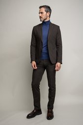 Extra foto 5 van Bruine kostuumbroek - Slim fit - Schmidt door Dansaert Black voor Heren