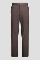 Productfoto 1 van Bruine kostuumbroek - Slim fit - Schmidt door Dansaert Black voor Heren