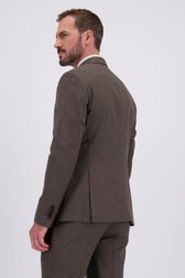 Achterkant van Bruine kostuumvest - slim fit door Dansaert Black voor Heren