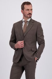 Voorkant van Bruine kostuumvest - slim fit door Dansaert Black voor Heren