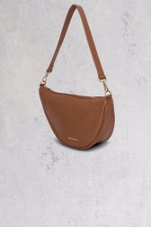 Bruine moonbag-handtas met leatherlook van Bulaggi voor Dames