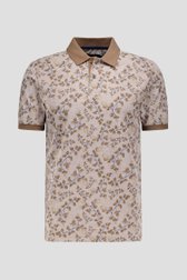 Productfoto 1 van Bruine polo met print  door Dansaert Blue voor Heren