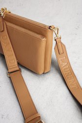 Productfoto 1 van Bruine schoudertas met leather look door Laurent David voor Dames