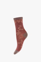 Bruine sokken met bladermotief van MP Denmark voor Dames