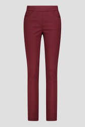 Productfoto 1 van Bruine stretchbroek met elastische tailleband door Claude Arielle voor Dames