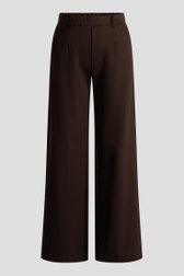 Productfoto 1 van Bruine wijde broek met elastische taille door Yest Curve voor Dames
