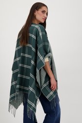 Cape à carreaux vert foncé	 de Opus pour Femmes